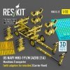 RESKIT RSK32-0022 US NAVY MHU-191/M (AERO 21A) Munitions Transporter (with adapters for bombs) (Carrier Fleet) (3D Printed model kit) 1/32